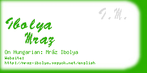 ibolya mraz business card